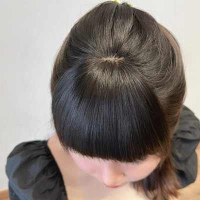 Mái 2in1 mái canh dày, đường ngôi nằm ngang tóc th.ật nữ - Tóc Giả Vân Anh