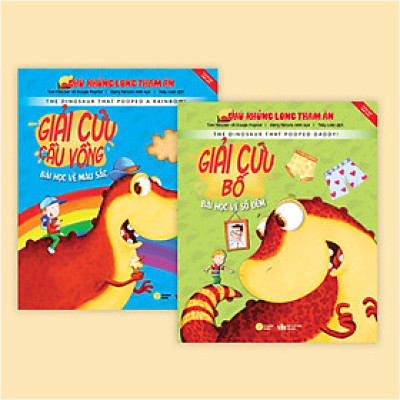 BỘ 2 CUỐN CHÚ KHỦNG LONG THAM ĂN (MÀU SẮC VÀ SỐ ĐẾM)