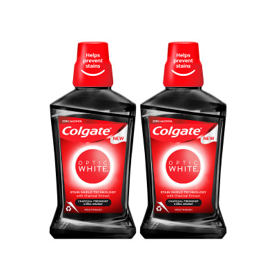 Bộ 2 Nước súc miệng Plax Optic White 500ml