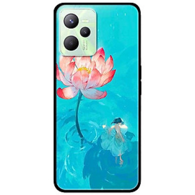 Ốp lưng dành cho Realme C35 mẫu Thiếu Nữ Và Sen