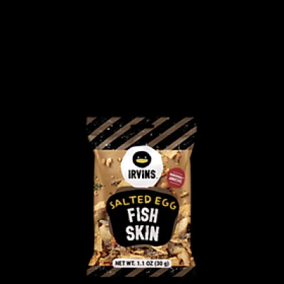 Da cá trứng muối 30g IRVINS - Mini Salted Egg Fish Skin 30g