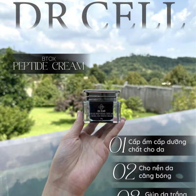 Kem Btox Peptide Dr Cell 30g hỗ trợ làm trắng da căng bóng da phục hồi da mỏng yếu - Hàng Chính Hãng