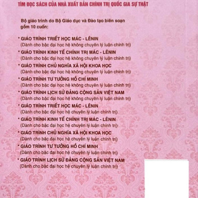 Giáo Trình Tư Tưởng Hồ Chí Minh - Dành Cho Bậc Đại Học Không Chuyên Lý Luận Chính Trị