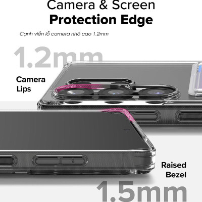 Ốp lưng cho Samsung Galaxy S25 Ultra có ngăn đựng thẻ, RINGKE Fusion Card_ Hàng chính hãng