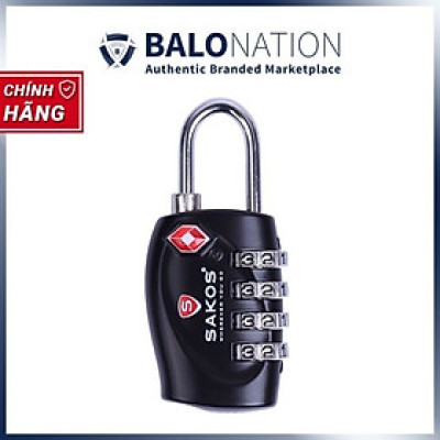 Ổ Khóa Số An Ninh Quốc Tế TSA SAKOS 008 Tối Đa Bảo Mật - Hàng Chính Hãng