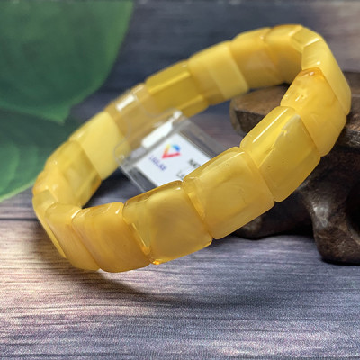 Vòng Hổ Phách Balan vàng cao cấp Hadosa