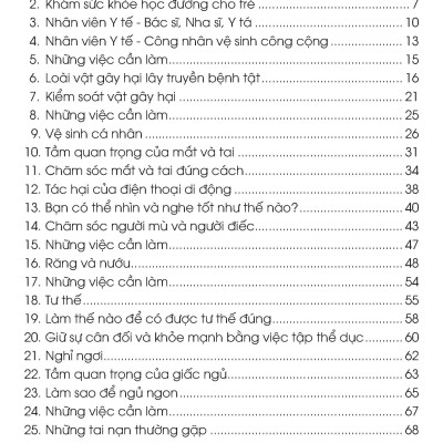 Combo 4 Quyển Kiến Thức Và Kỹ Năng Dành Cho Học Sinh: Chăm Sóc Sức Khỏe + Thể Dục, Vui Chơi, Nghỉ Ngơi, Ăn Uống + Những Việc Cần Làm + Sức Khoẻ Và Bệnh Thường Gặp