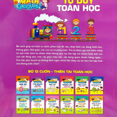 Thiên Tài Toán Học (3 - 4 Tuổi) - Khơi Nguồn Tư Duy Toán Học