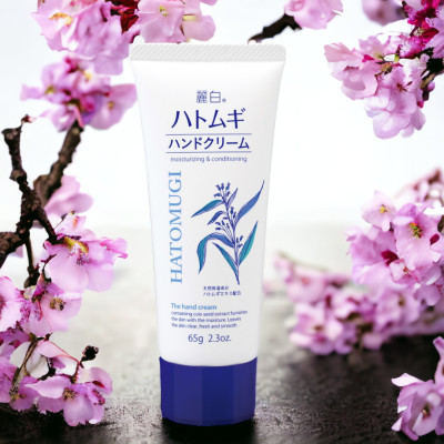 Kem Dưỡng Da Tay Ý Dĩ Chống Khô Nứt Nẻ 25905 Hatomugi Hand Cream (65 G)
