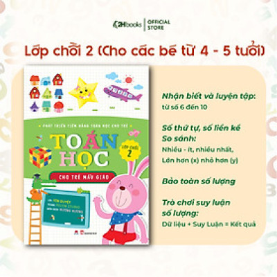 Sách Toán cho bé, Phát triển tiềm năng toán học cho trẻ - Toán học cho trẻ mẫu giáo - Lớp chồi 2 (Tái bản 2021)- 2HBooks