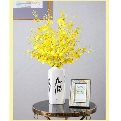 Hoa lụa, combo 5 - 10 cành hoa hoàng phi yến dài 1m trang trí nhà cửa phong cách hiện đại AZ-105