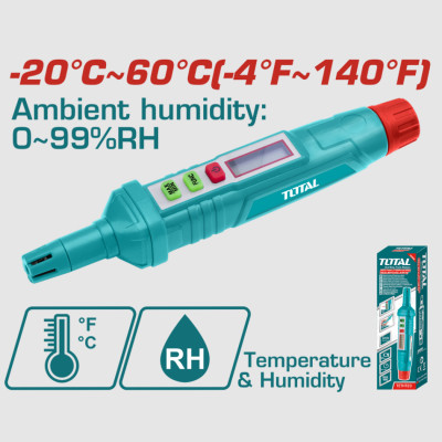 MÁY ĐO ĐỘ ẨM VÀ NHIỆT ĐỘ KỸ THUẬT SỐ TOTAL TETHT23 - HÀNG CHÍNH HÃNG