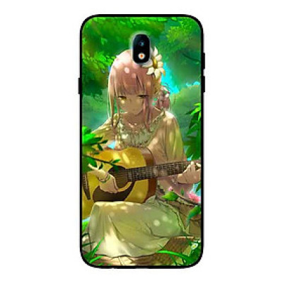 Ốp Lưng in cho Samsung J7 Pro Mẫu Nàng Đánh Đàn Ghitạ - Hàng Chính Hãng