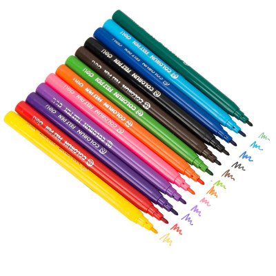 Vĩ Bút Dạ Nước 24 Màu Deli C10023 - Giao Màu Ngẫu Nhiên