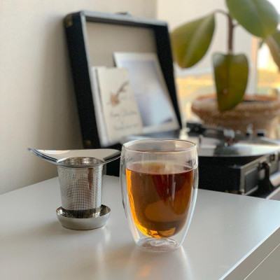 Bộ 2 cốc (ly) thủy tinh 2 lớp Bodum Pavina 4560-10, dung tích 450ml | Hàng chính hãng