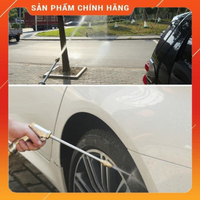 Bộ dây vòi xịt nước ️ , tăng áp 3 lần, loại 7m, 10m 206701 đầu đồng, cút,nối vàng + mở chai
