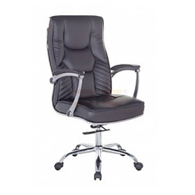 Ghế Trưởng Phòng Tay Nhôm Ốp Pu Chân Thép Mạ Cao Cấp IBIE IB205A - Đen