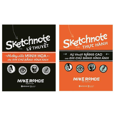 Sách (Combo 2 cuốn): Sketchnote Lý thuyết và thực hành - Alphabooks - BẢN QUYỀN