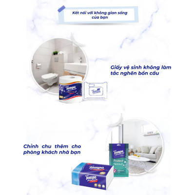 Lốc 10 Cuộn Giấy Vệ Sinh Tempo - Không mùi