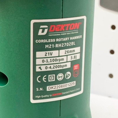 MÁY KHOAN BÊ TÔNG PIN 18 -21V DEKTON M21-RH2702BL - HÀNG CHÍNH HÃNG