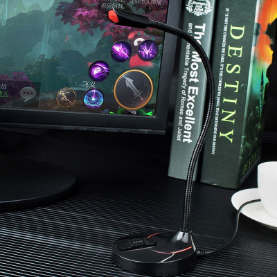 Micro Mini Dùng Cho Máy Tính PC, Laptop Cổng USB Công Nghệ Lọc Tiếng Ồn Cao Cấp AnZ thu âm chất lượng cao hỗ trợ học Online chat videocall Chuyên Nghiệp Live Stream Hát Karaoke Quay Video Ghi Âm Vlog Zoom Skype ĐT Smartphone, Microphone  Hàng Nhập Khẩu