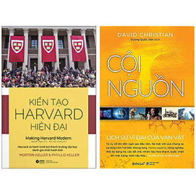 Combo Sách : Kiến Tạo Harvard Hiện Đại + Cội Nguồn - Lịch Sử Vĩ Đại Về Vạn Vật