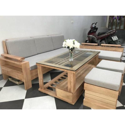 ghế góc sồi 1m8*2m