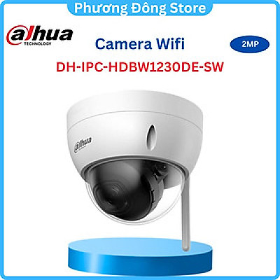 Camera IP Wifi 2MP bán cầu DAHUA DH-IPC-HDBW1230DE-SW - Hàng chính hãng