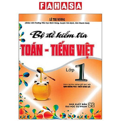 Sách - Bộ Đề Kiểm Tra Môn Toán - Tiếng Việt - Lớp 1
