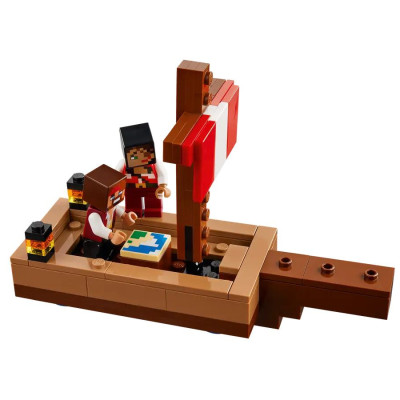 Đồ Chơi Lắp Ráp Chuyến Thám Hiểm Trên Tàu Cướp Biển - The Pirate Ship Voyage - Lego Minecraft 21259 (166 Mảnh Ghép)
