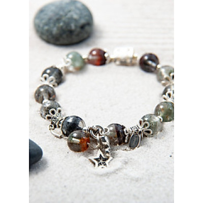 Vòng phong thủy Thạch anh ưu linh cảnh (Scenned Quartz) tự nhiên BlackMount #VT030