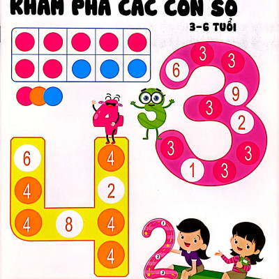 Sách - Làm Tính Nhanh - Học Toán Giỏi - Khám Phá Các Con Số 3-6 Tuổi - Bài Tập Toán Học Khai Sáng