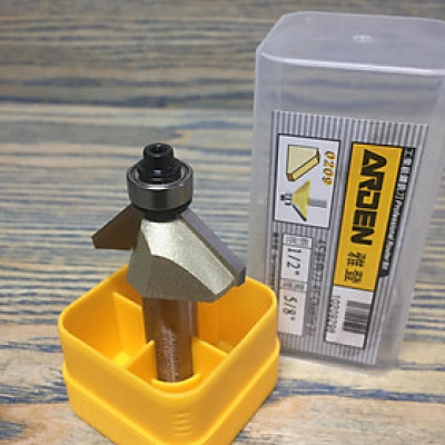 Mũi phay, mũi soi, mũi cắt vát cạnh 45 độ ổ bi 1/2"x5/8" (15.9mm) ARDEN