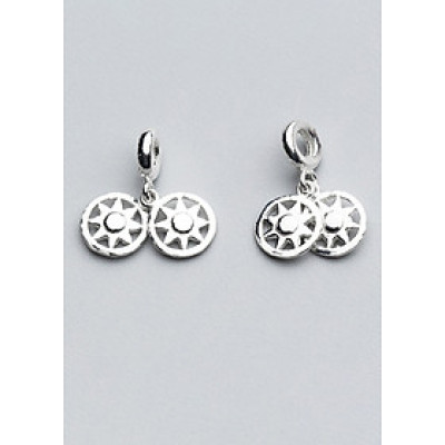 Combo 2 cái charm bạc hình yoyo treo - Ngọc Quý Gemstones