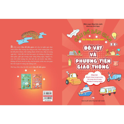Sách - Câu Đố Dân Gian 3 - 6+ - Đồ Vật Và Phương Tiện Giao Thông - NXB Phụ Nữ