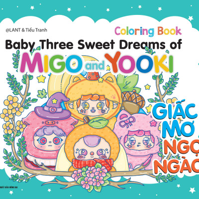 Sách - Sách Tô Màu BabyThree Sweet Dreams Of Migo And Yooki (Bìa Ngẫu Nhiên)