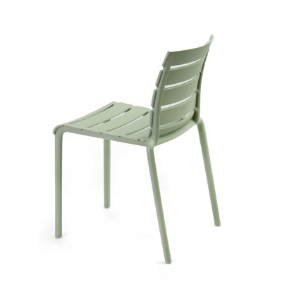 Ghế ăn ngoài trời bằng nhựa cao cấp, đúc nguyên khối, có tựa lưng - Cobihome