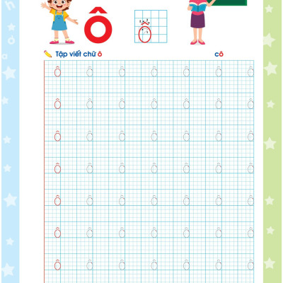 Sách - Bé khởi đầu tập viết giúp bé viết chữ cỡ to theo nhóm- Phiên bản mới nhất cho trẻ từ 4-6 tuổi