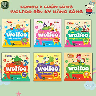 Sách - Cùng Wolfoo Rèn Kỹ Năng Sống - Combo 6 Cuốn - 1980 Books