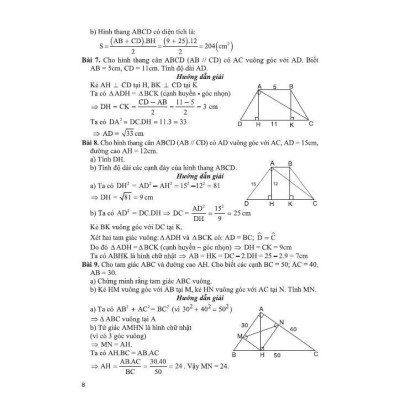 Sách - Combo Giải nhanh các chuyên đề đại số + hình học lớp 9 (HA-MK1)