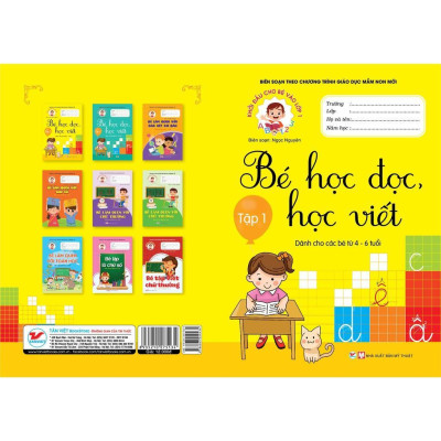 Sách Khởi Đầu Cho Bé Vào Lớp 1 Bé Học Đọc Và Học Viết Tập 1 - Tân Việt Books