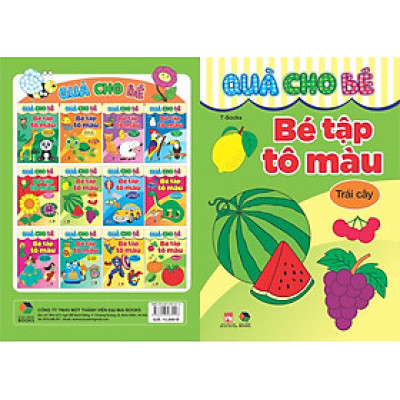Quà cho bé : Bé tập tô màu : Trái cây