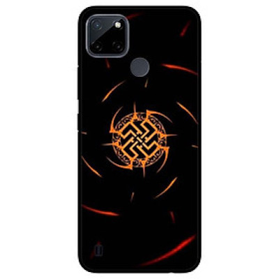 Ốp lưng dành cho Realme C21Y - C25Y mẫu Năng Lượng Đỏ Đen