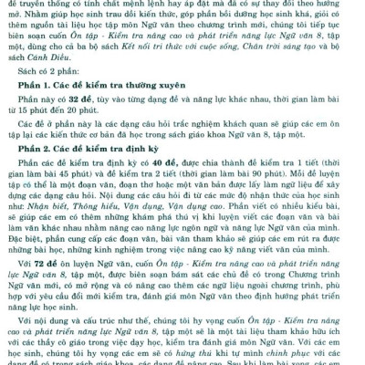Ôn Tập-Kiểm Tra Nâng Cao Và Phát Triển Năng Lực Ngữ Văn 8 - Tập 1