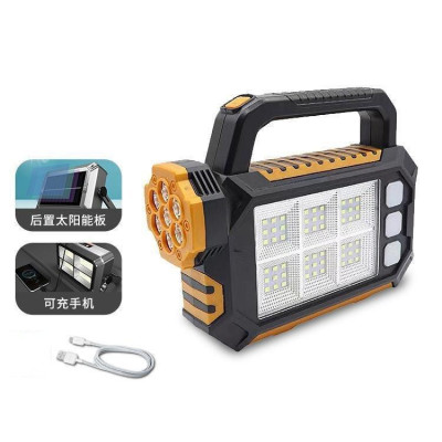 Đèn Pin Sạc Cầm Tay 3 Chế Độ Sáng Tiện Lợi Có Thêm Sạc Qua Tấm Pin Năng Lượng Mặt Trời