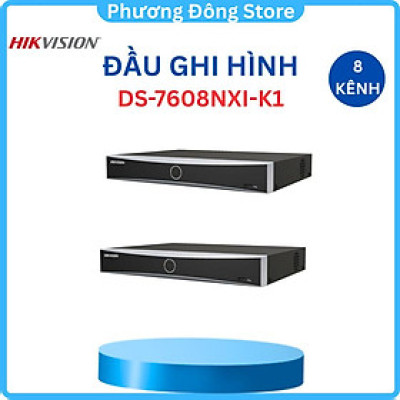 Đầu Ghi Hình Camera IP 8 KÊNH HIKVISION DS-7608NXI-K1 12MP AI nhận diện khuôn mặt ,.-Hàng chính hãng