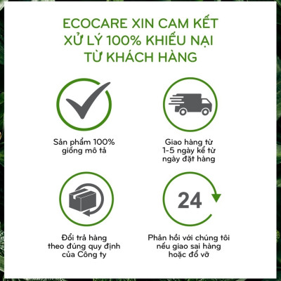 Nước rửa tay Hữu cơ diệt khuẩn dạng bọt Tinh dầu Thiên nhiên Cam/Quế/Nhài 1L thương hiệu ECOCARE ( tặng kèm vỏ tạo bọt)