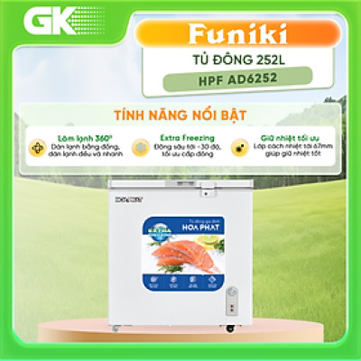 Tủ đông Hòa Phát 252 lít HPF AD6252 - Hàng chính hãng( Chỉ giao HCM)