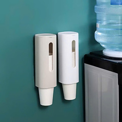 Hộp đựng ly giấy treo tường, hộp đựng ly nhựa, giá để cốc giấy có móc treo, giá đựng cốc nhựa