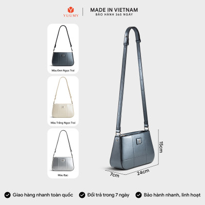 Túi Yuumy ( Thời trang nữ hiện đại kèm ví mini size 24 - Túi đeo chéo da Glossy YN311 )